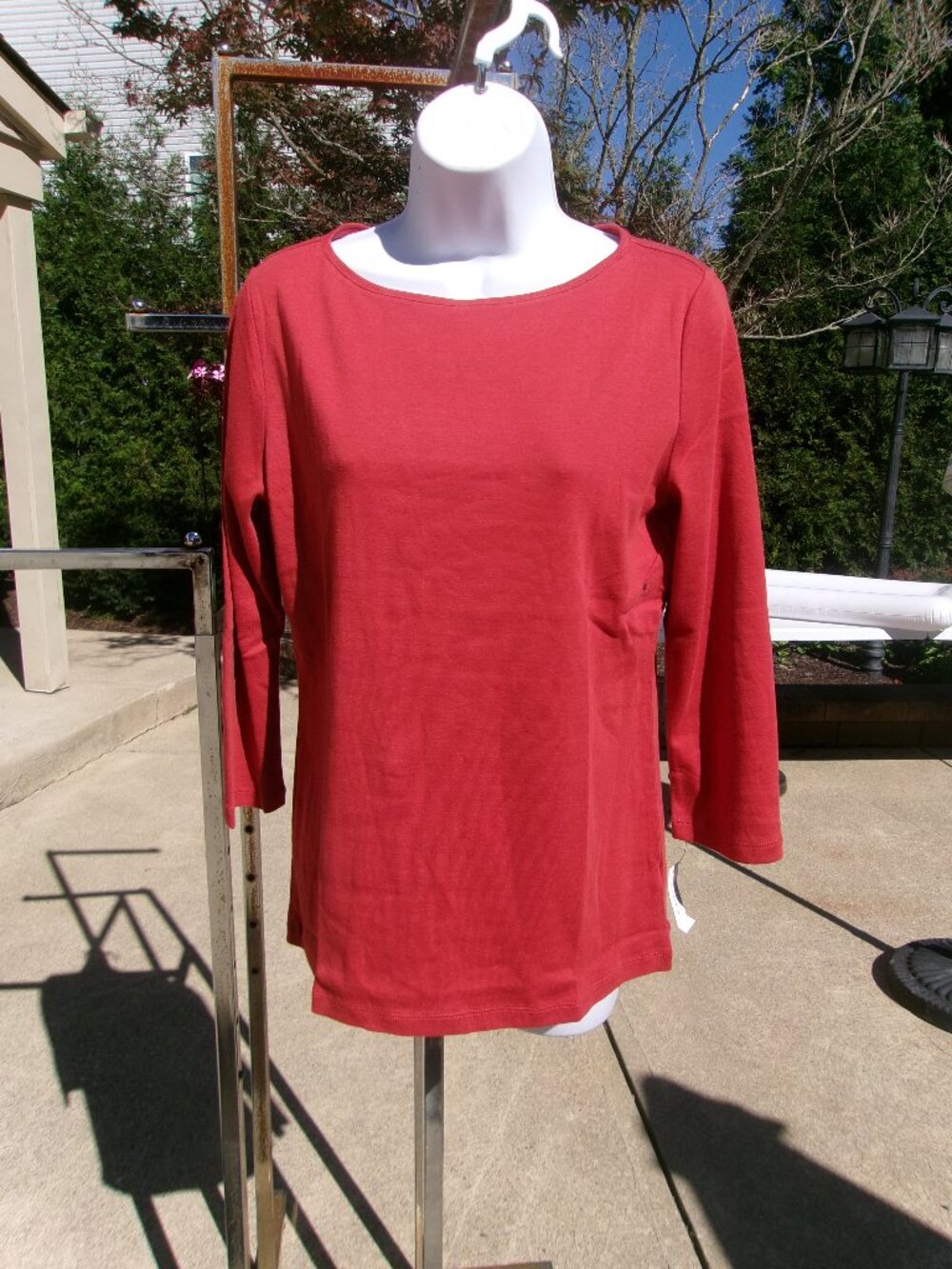 NWT TALBOTS RUST TEE L